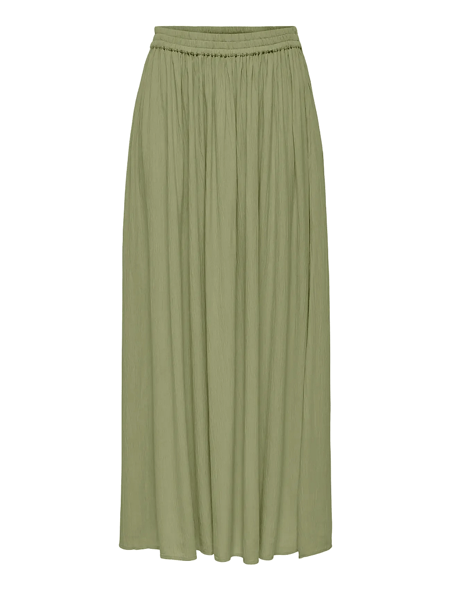 JDY - JDYLIVA LIFE HW MIDI SKIRT WVN - midi nederdele - sage - 0