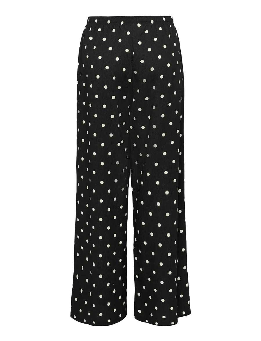 JDY - JDYDEBBIE NEW LOOSE PANT JRS DIA - hosen mit weitem bein - black - 1