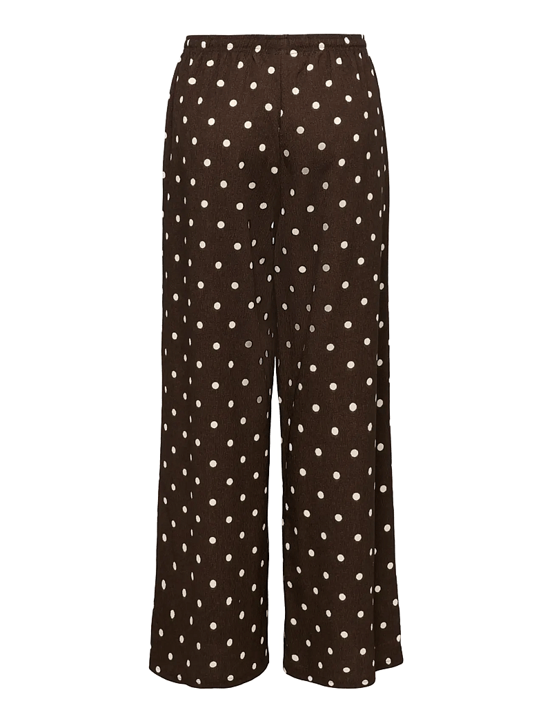 JDY - JDYDEBBIE NEW LOOSE PANT JRS DIA - bukser med brede ben - coffee bean - 2
