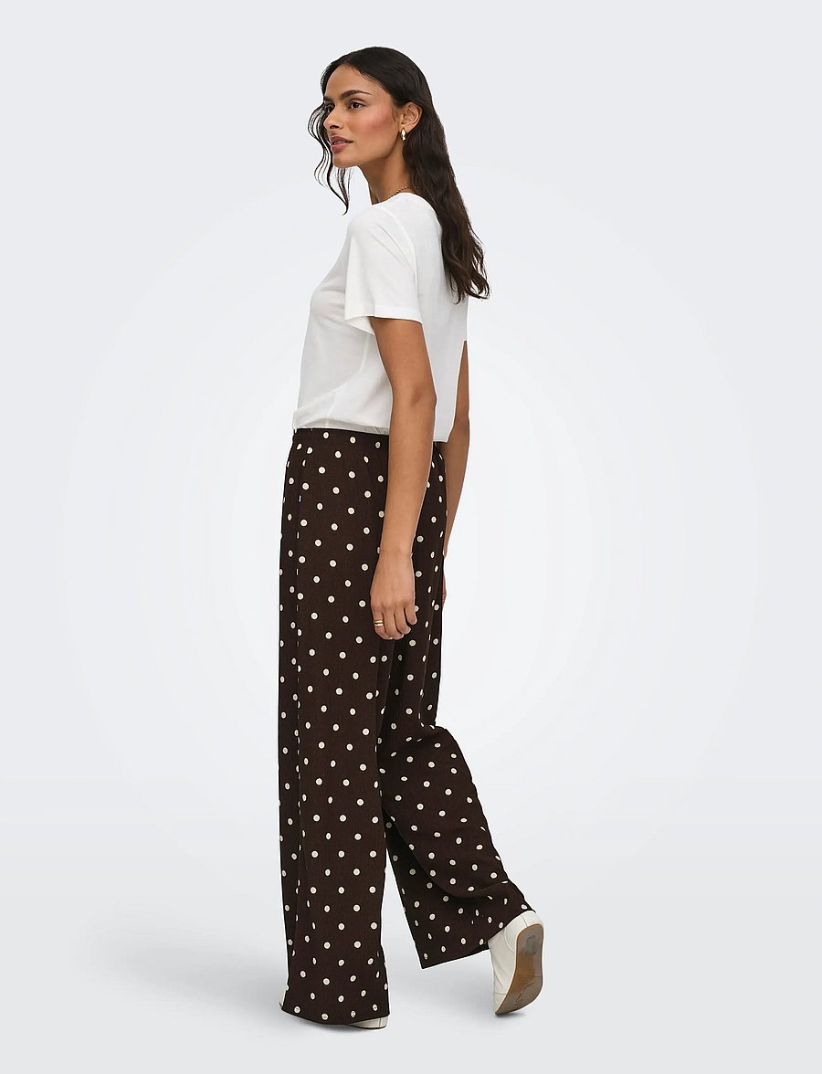 JDY - JDYDEBBIE NEW LOOSE PANT JRS DIA - pantalons larges - coffee bean - 3