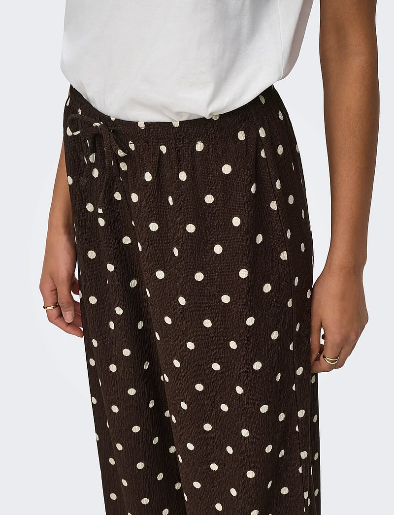 JDY - JDYDEBBIE NEW LOOSE PANT JRS DIA - bukser med brede ben - coffee bean - 5