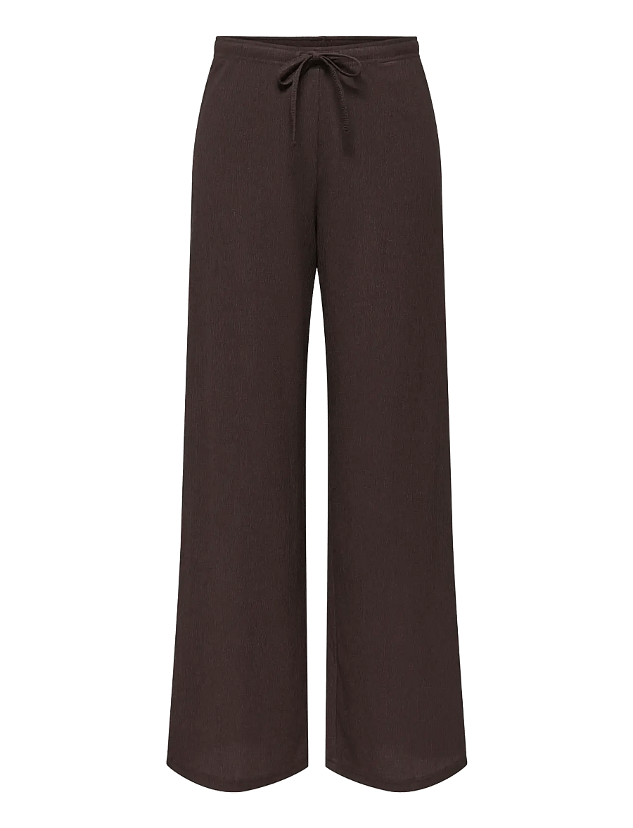 JDY - JDYDEBBIE NEW LOOSE PANT JRS DIA - bukser med brede ben - coffee bean - 1