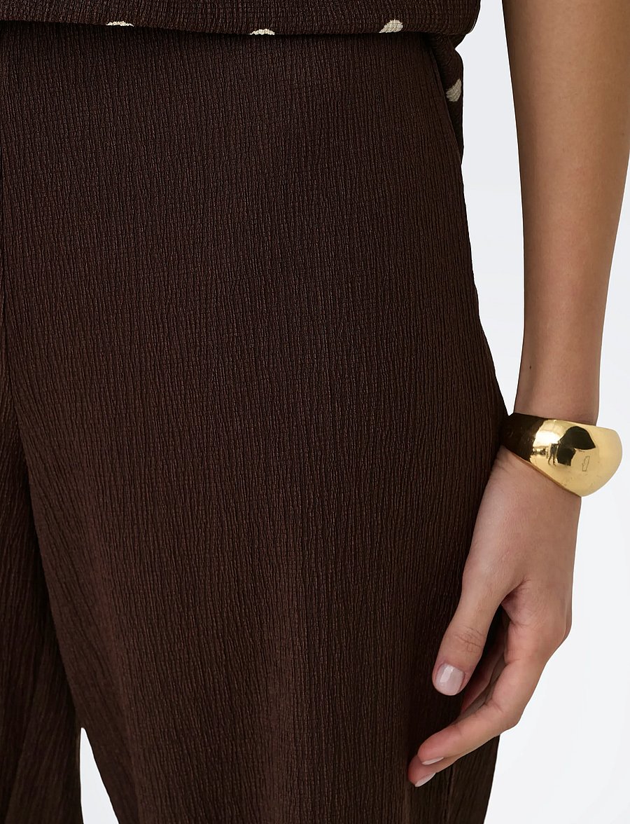 JDY - JDYDEBBIE NEW LOOSE PANT JRS DIA - bukser med brede ben - coffee bean - 5
