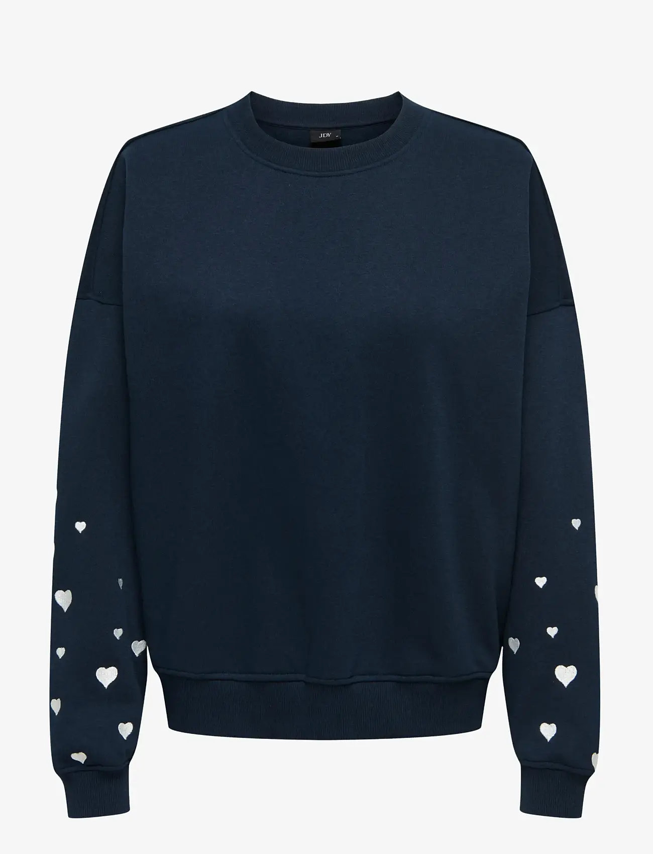 JDY - JDYMESA LIFE L/S O-NK EMB SWEAT JRS NOOS - alltags-style - sky captain - 1