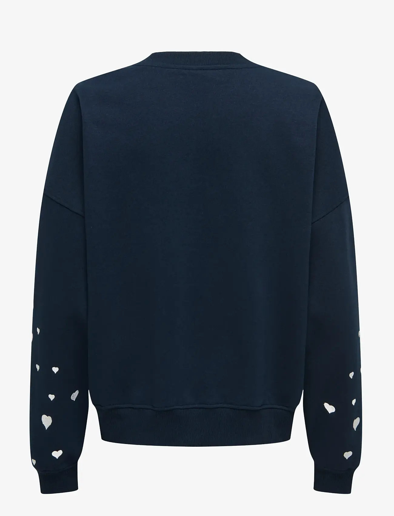 JDY - JDYMESA LIFE L/S O-NK EMB SWEAT JRS NOOS - alltags-style - sky captain - 2