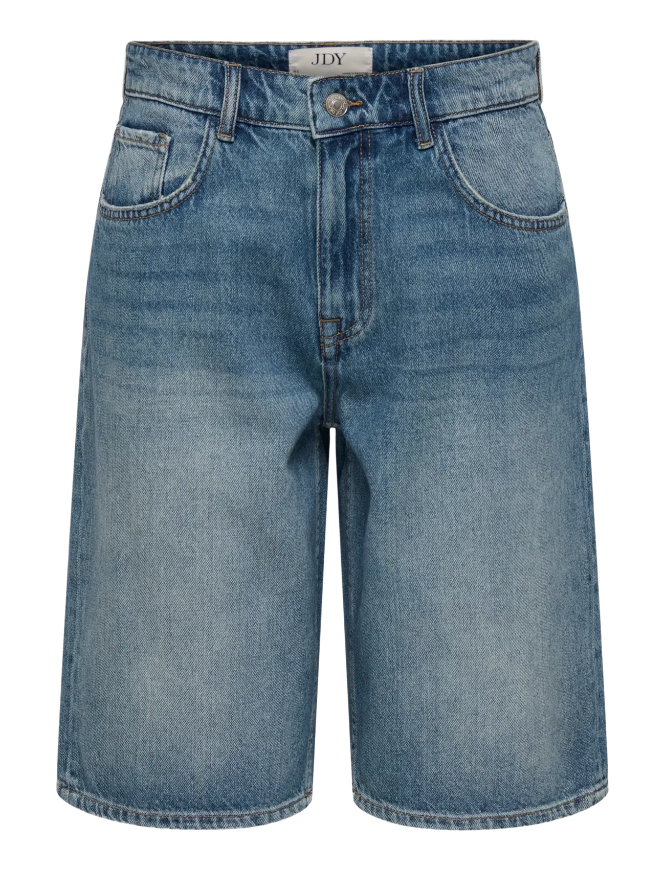 JDY JDYLINA MW BERMUDA SHORTS DNM NOOS - Apģērbi - MEDIUM BLUE DENIM / blue