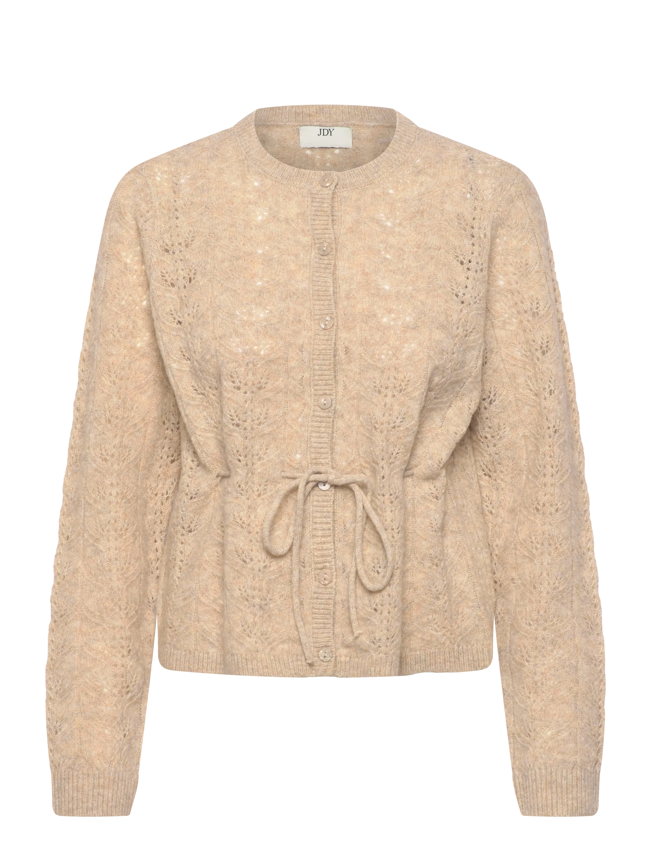 JDY JDYMOON LIFE L/S TIE CARDIGAN KNT - Cardigans - CAMEL / beige