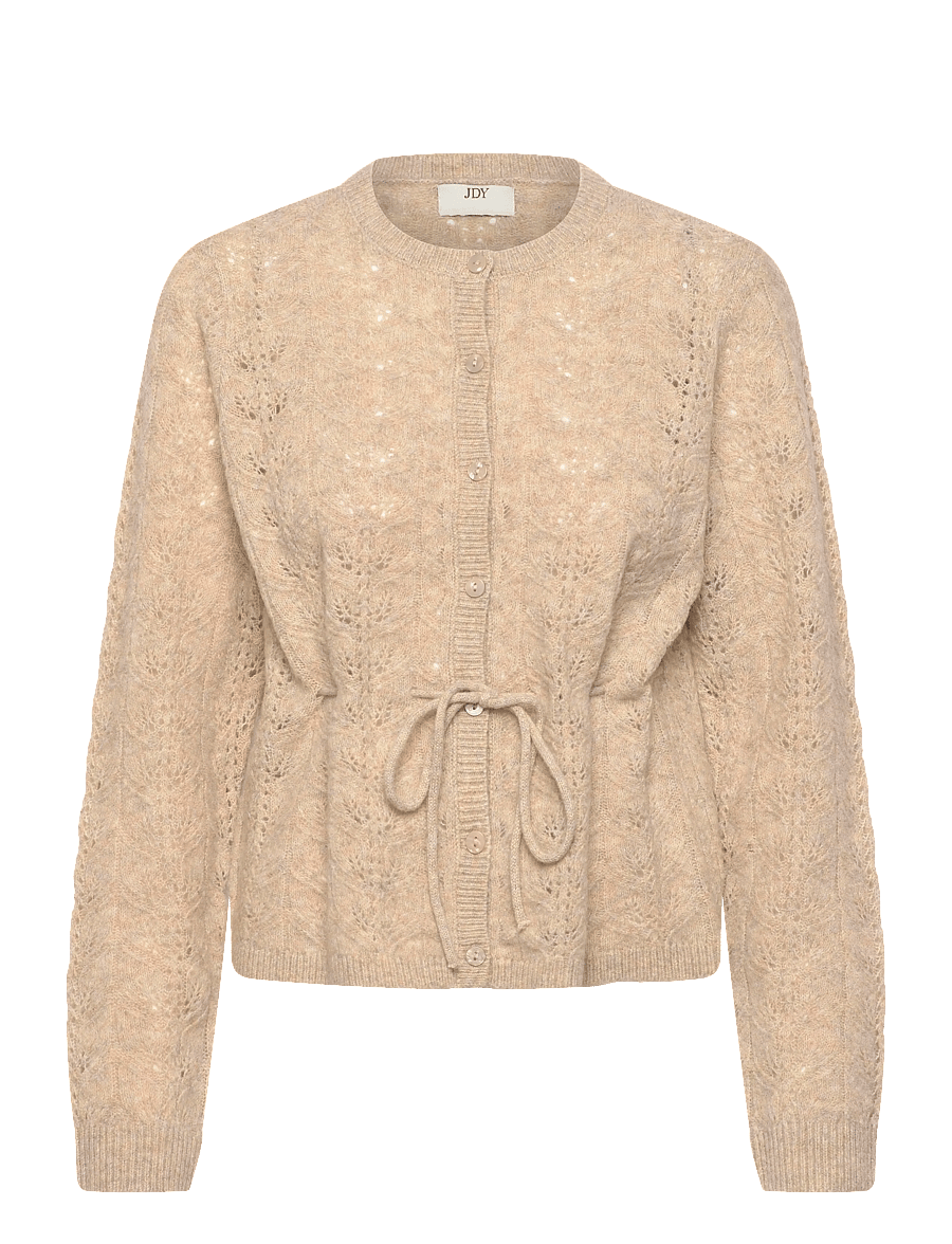 JDY - JDYMOON LIFE L/S TIE CARDIGAN KNT - cardigans - camel - 1