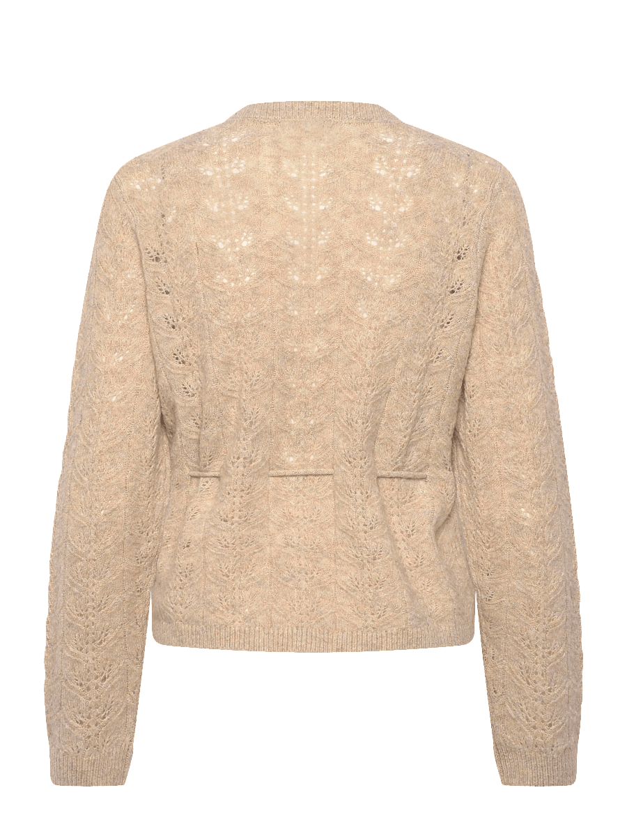 JDY - JDYMOON LIFE L/S TIE CARDIGAN KNT - cardigans - camel - 2