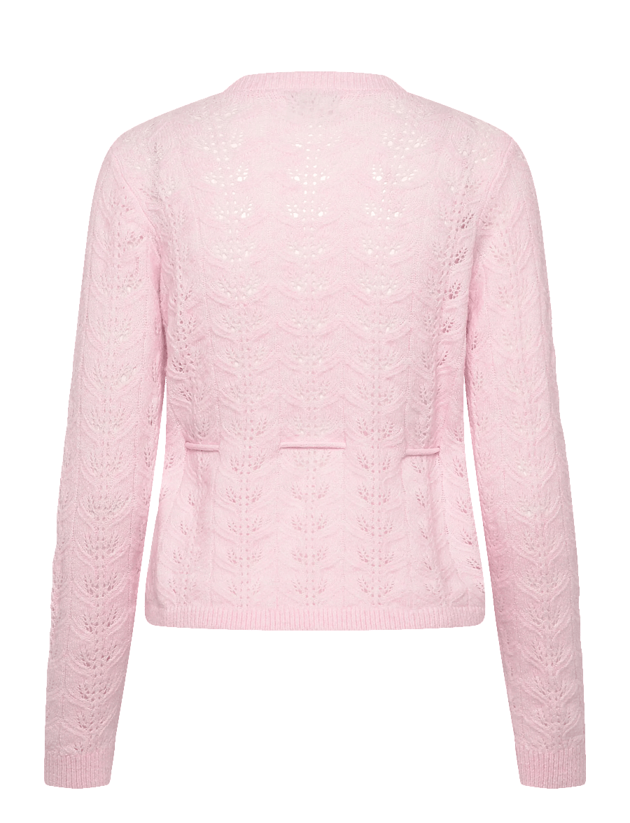 JDY - JDYMOON LIFE L/S TIE CARDIGAN KNT - cardigans - light pink - 1