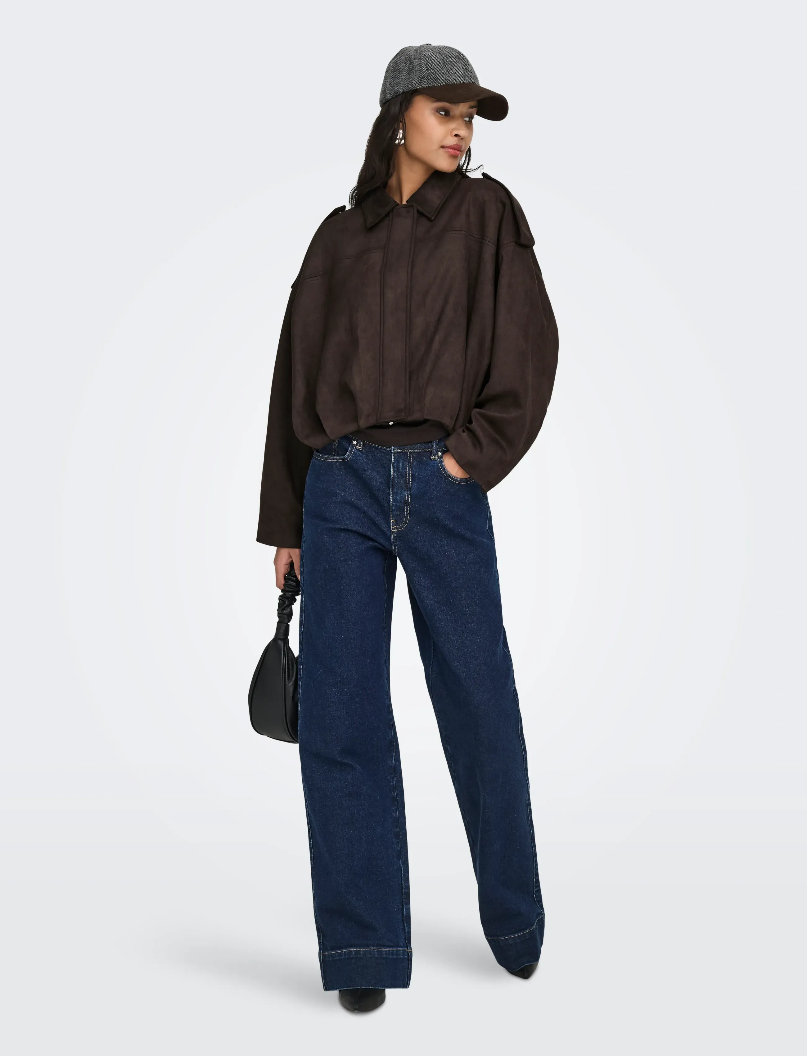 JDY - JDYNIA FAUX SUEDE BAT JACKET OTW NOOS - kevadjakid - chocolate torte - 4