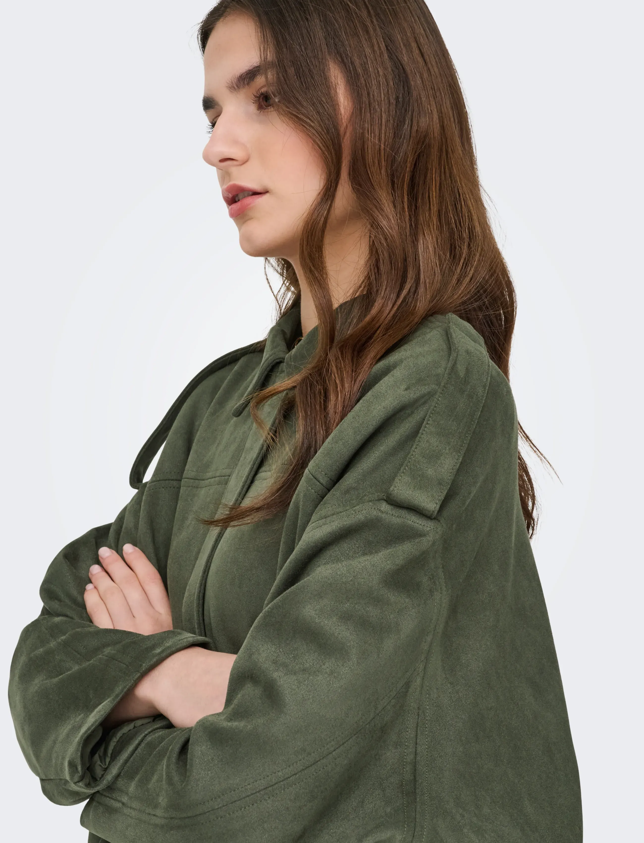 JDY Jdynia Faux Suede Bat Jacket Otw Noos skinnjackor dam – bild 6