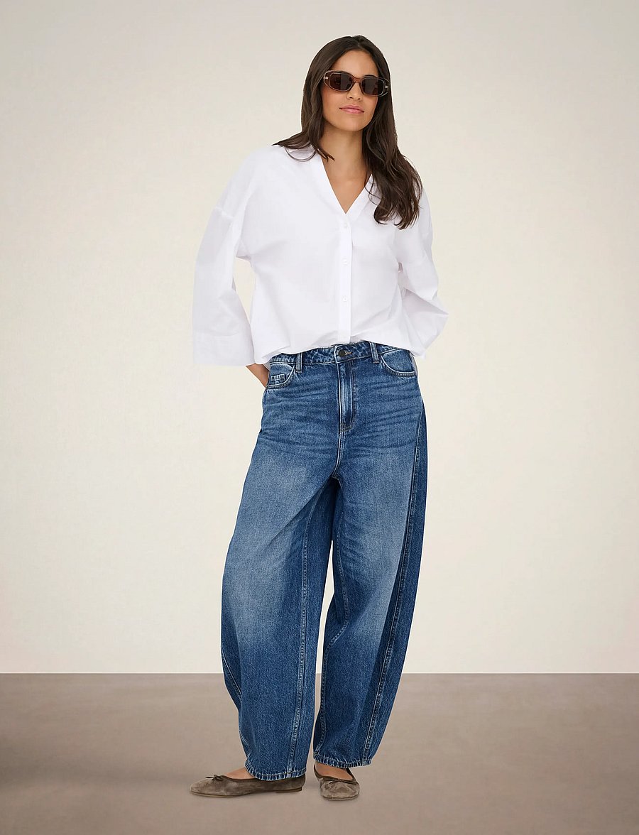 JDY - JDYSUSIE MW BARREL MB JEANS DNM NOOS - barrel jeans - medium blue denim - 4