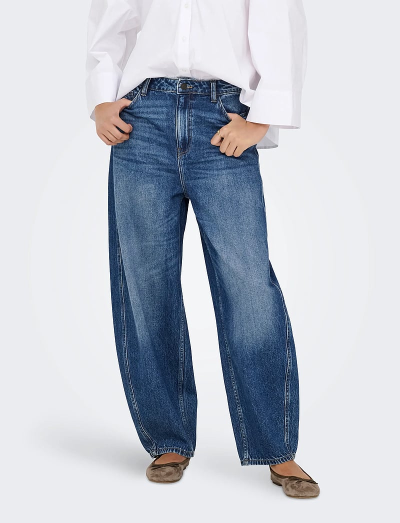 JDY - JDYSUSIE MW BARREL MB 1013 JNSDNM NOOS - barrel jeans - medium blue denim - 5