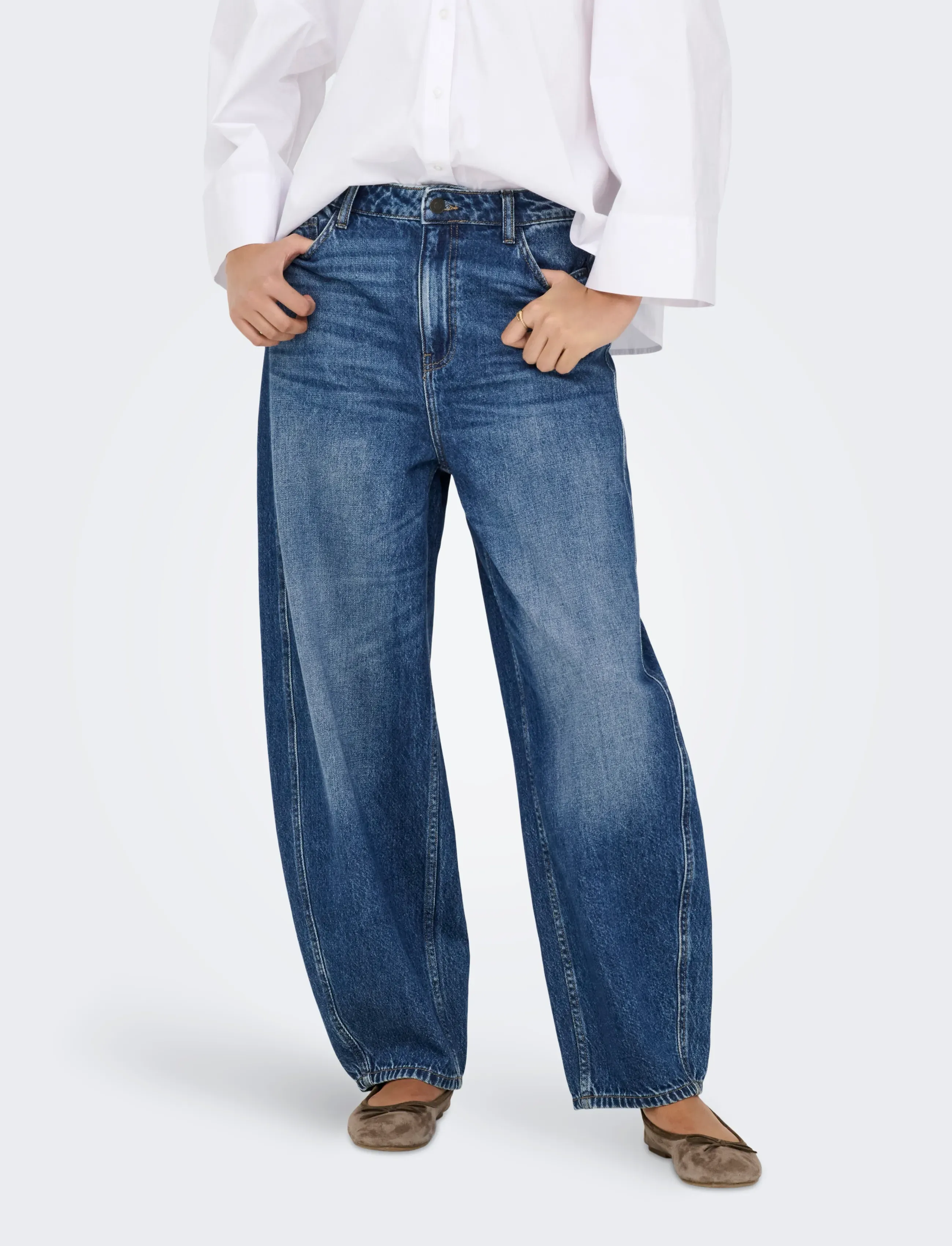 JDY - JDYSUSIE MW BARREL MB JEANS DNM NOOS - barrel jeans - medium blue denim - 5