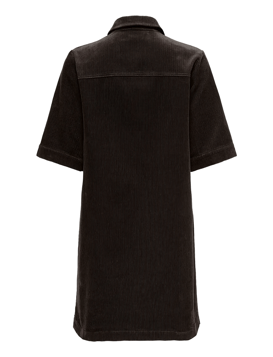 JDY - JDYSHIRAZ S/S BUTTON DRESS PNT NOOS - chocolate torte - 2