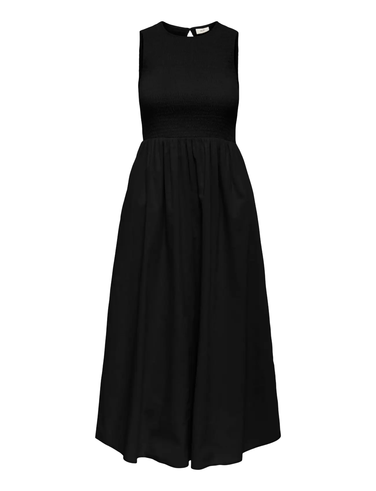 JDY JDYDIEGO S/L SMOCK MIDI DRESS WVN NOOS - JDY - BLACK / black
