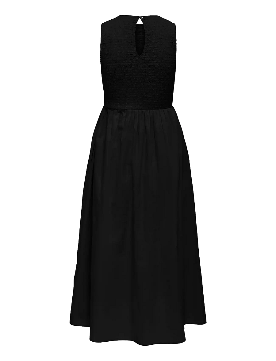 JDY - JDYDIEGO S/L SMOCK MIDI DRESS WVN NOOS - partykleider - black - 2