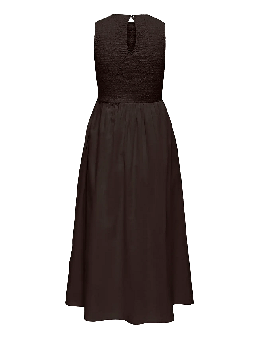 JDY - JDYDIEGO S/L SMOCK MIDI DRESS WVN NOOS - partykleider - chocolate torte - 2
