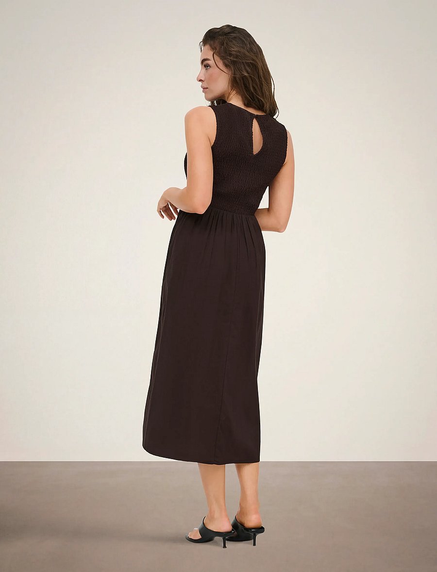 JDY - JDYDIEGO S/L SMOCK MIDI DRESS WVN NOOS - partykleider - chocolate torte - 3