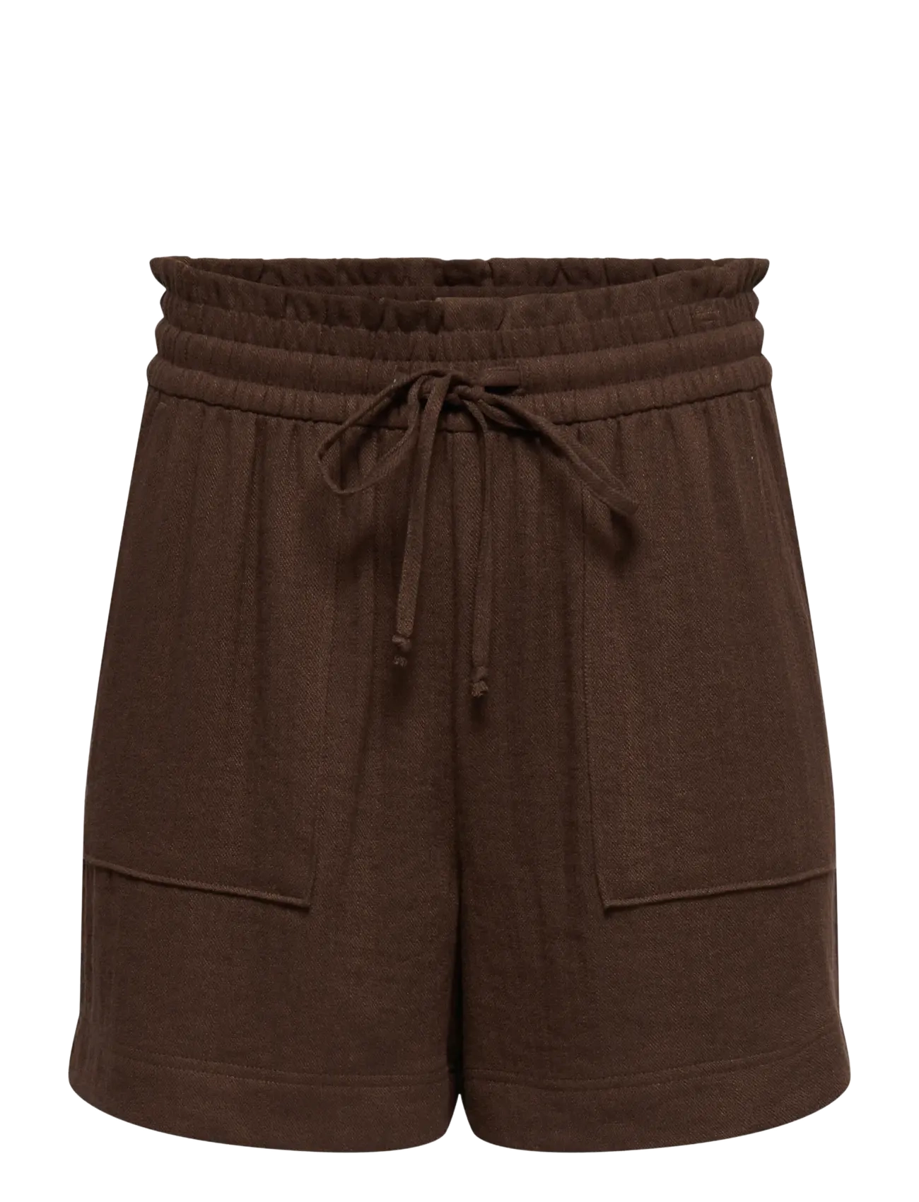 JDY JDYMILLE MW SHORTS WVN NOOS - Lühikesed püksid - CHICORY COFFEE / brown