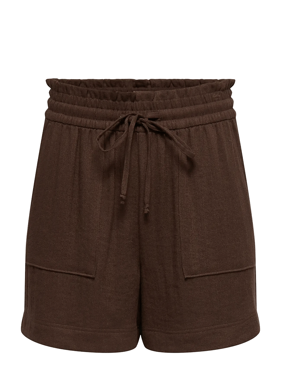 JDY - JDYMILLE MW SHORTS WVN NOOS - casual shorts - chicory coffee - 1