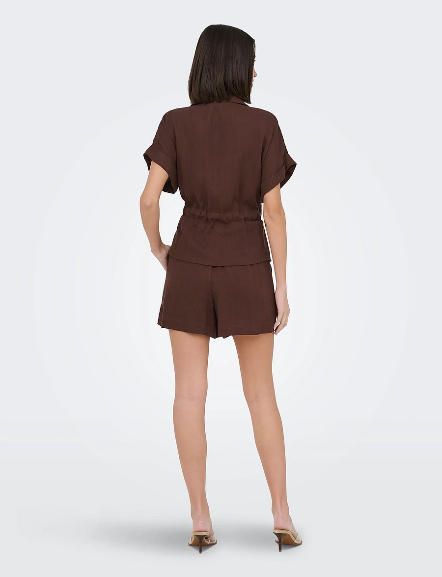 JDY - JDYMILLE MW SHORTS WVN NOOS - casual shorts - chicory coffee - 3