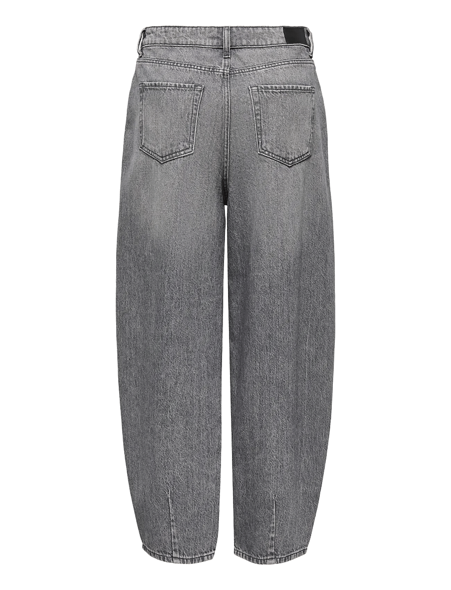 JDY - JDYSUSIE MW BAR MG 1031 JEANS DNM - barrel jeans - medium grey denim - 2