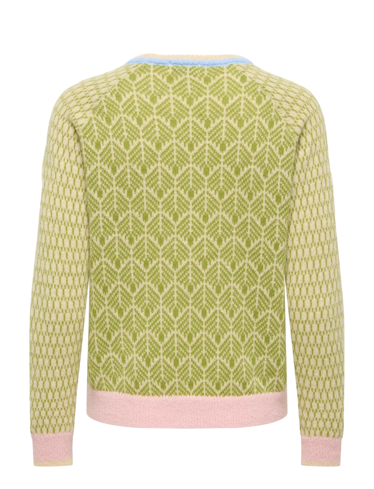 JDY - JDYBRYN LIFE L/S ONECK JACQ PULLOVER KNT - stickade tröjor - crÈme brÛlÉe - 2