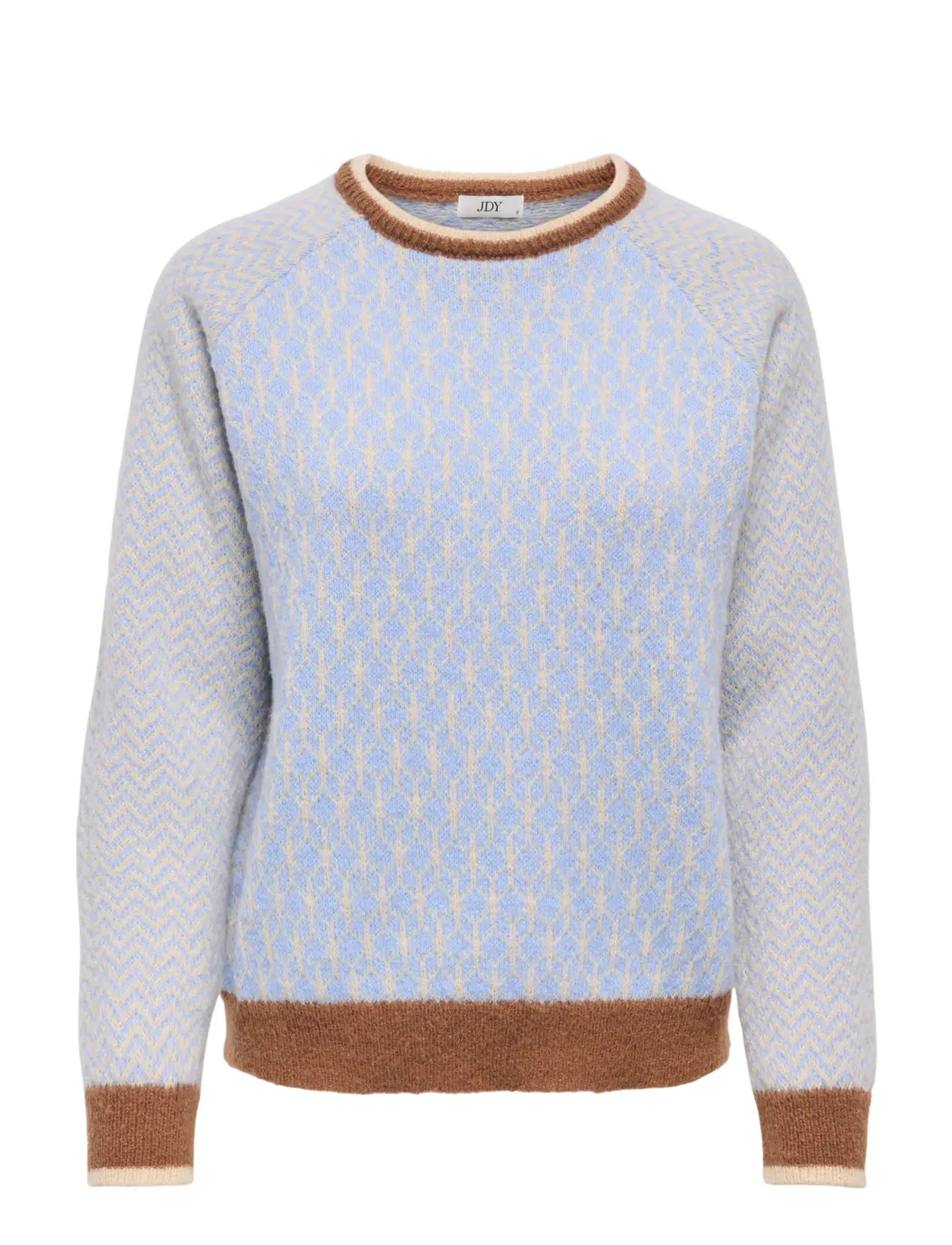 JDY JDYBRYN LIFE L/S ONECK JACQ PULLOVER KNT - Kontoririided - CRÈME BRÛLÉE / cream