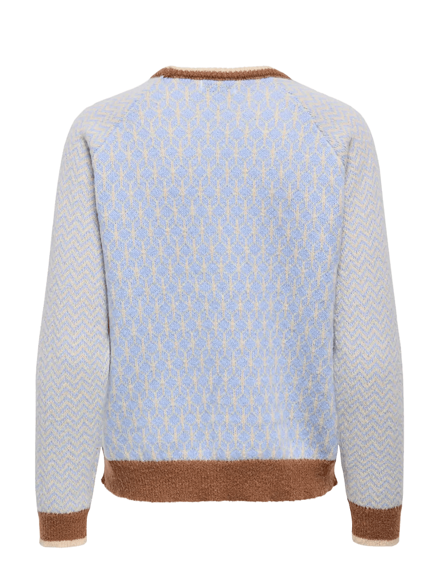 JDY - JDYBRYN LIFE L/S ONECK JACQ PULLOVER KNT - kampsunid - crÈme brÛlÉe - 2