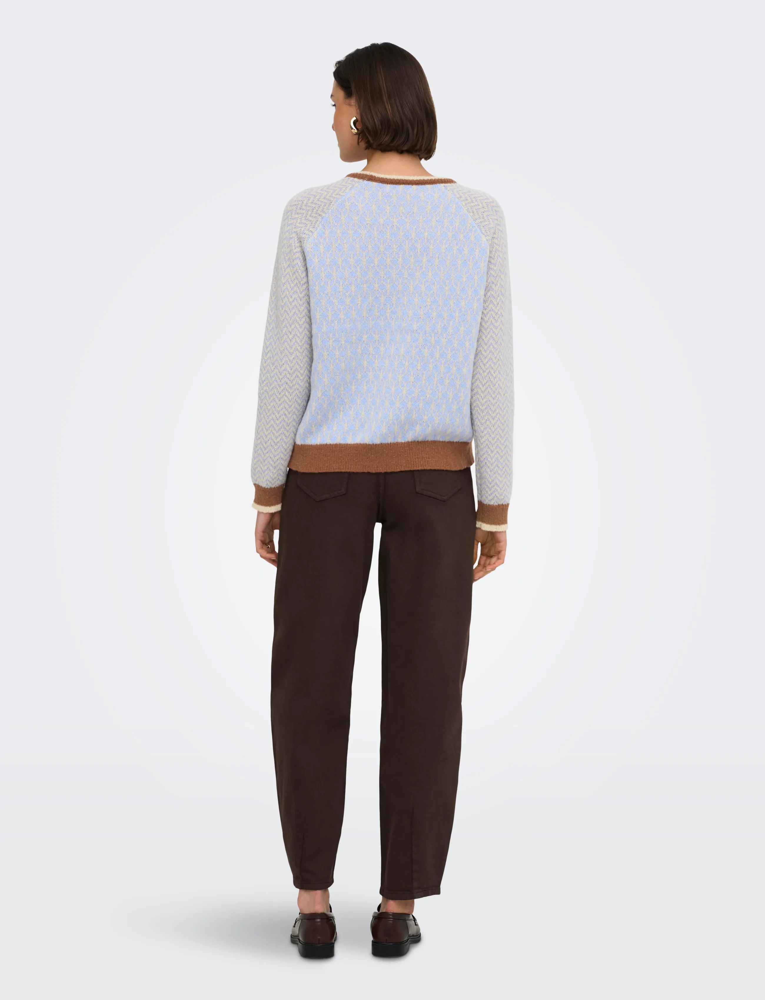 JDY - JDYBRYN LIFE L/S ONECK JACQ PULLOVER KNT - kampsunid - crÈme brÛlÉe - 3