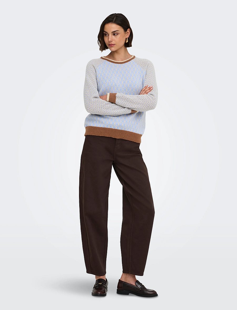 JDY - JDYBRYN LIFE L/S ONECK JACQ PULLOVER KNT - kampsunid - crÈme brÛlÉe - 4