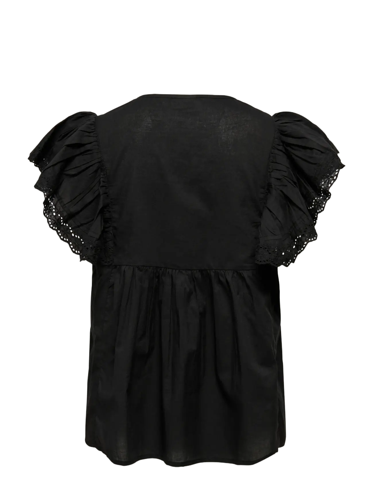JDY - JDYSIGGA S/S TOP WVN - kortærmede bluser - black - 2
