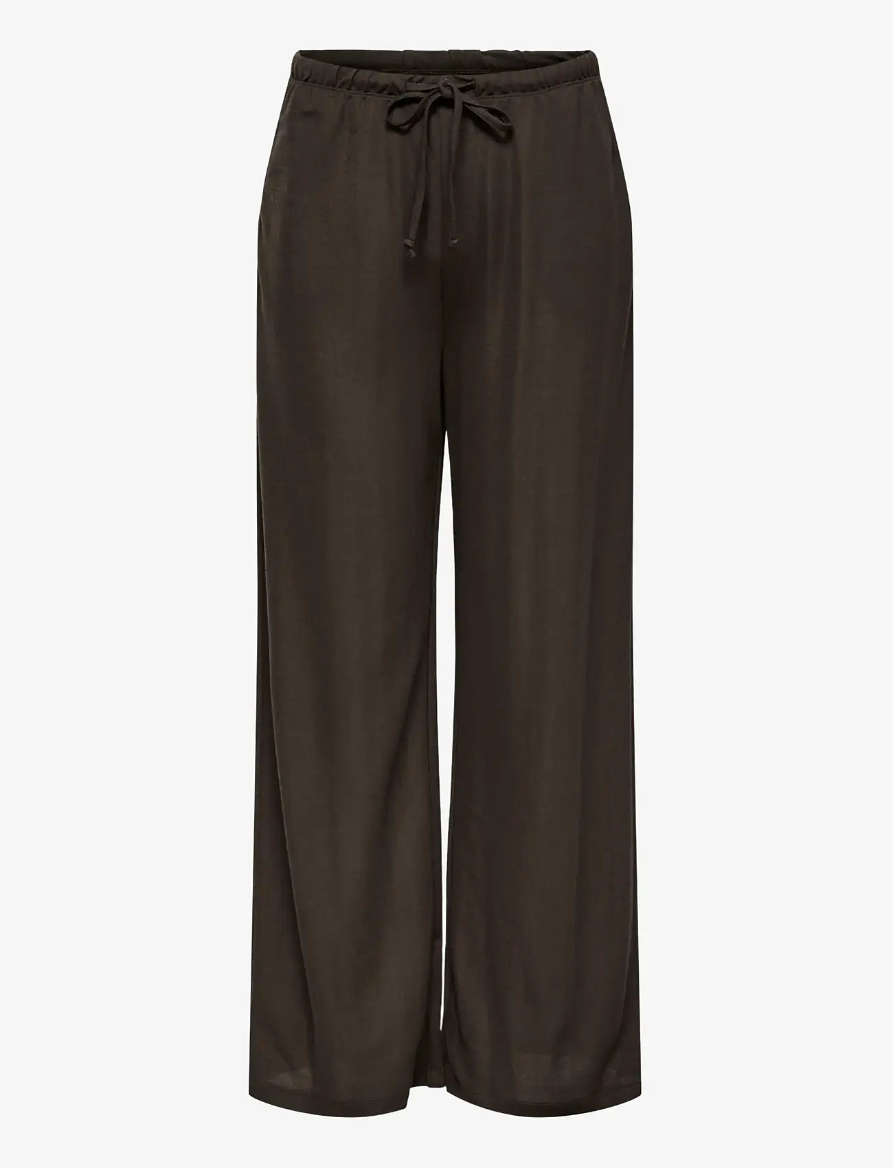 JDY - JDYLESLIE PANT JRS NOOS - bukser med brede ben - chocolate brown - 1