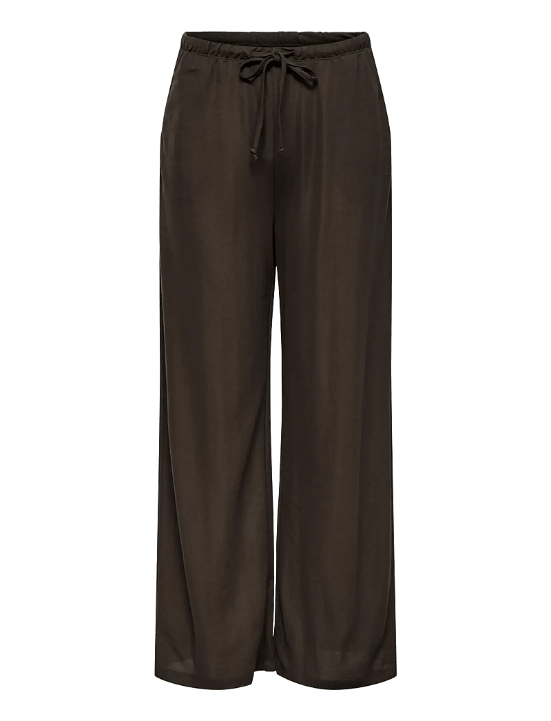 JDY - JDYLESLIE PANT JRS NOOS - bukser med brede ben - chocolate brown - 1