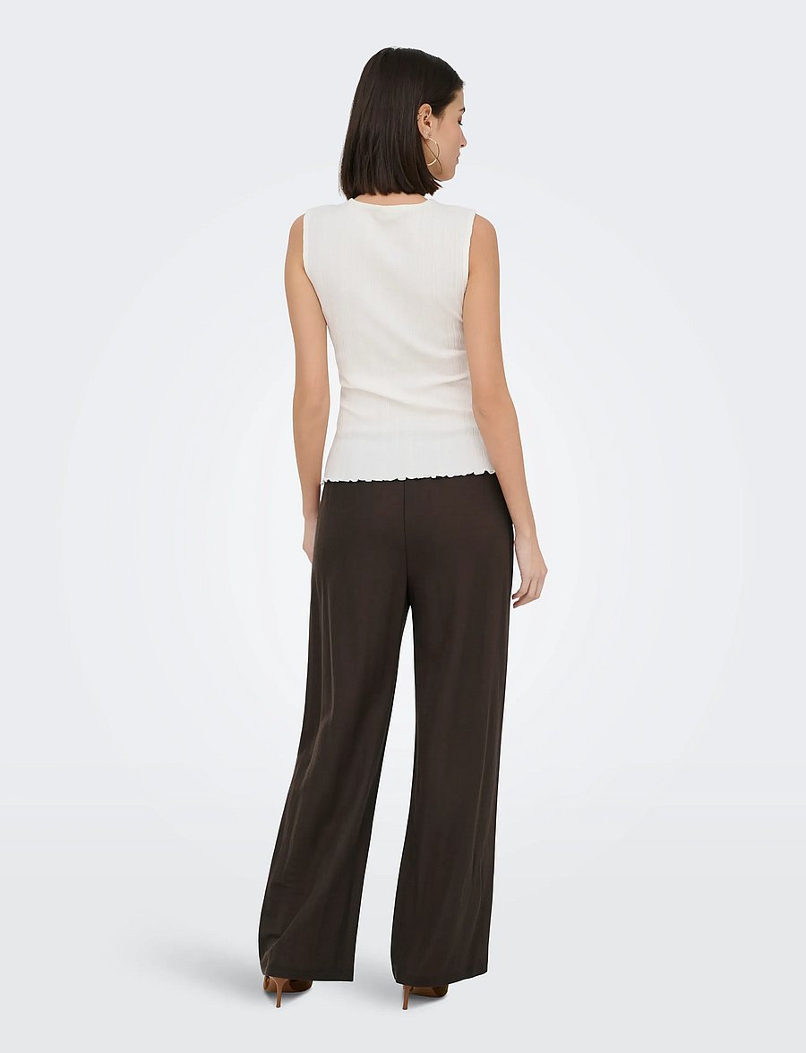 JDY - JDYLESLIE PANT JRS NOOS - laia säärega püksid - chocolate brown - 3