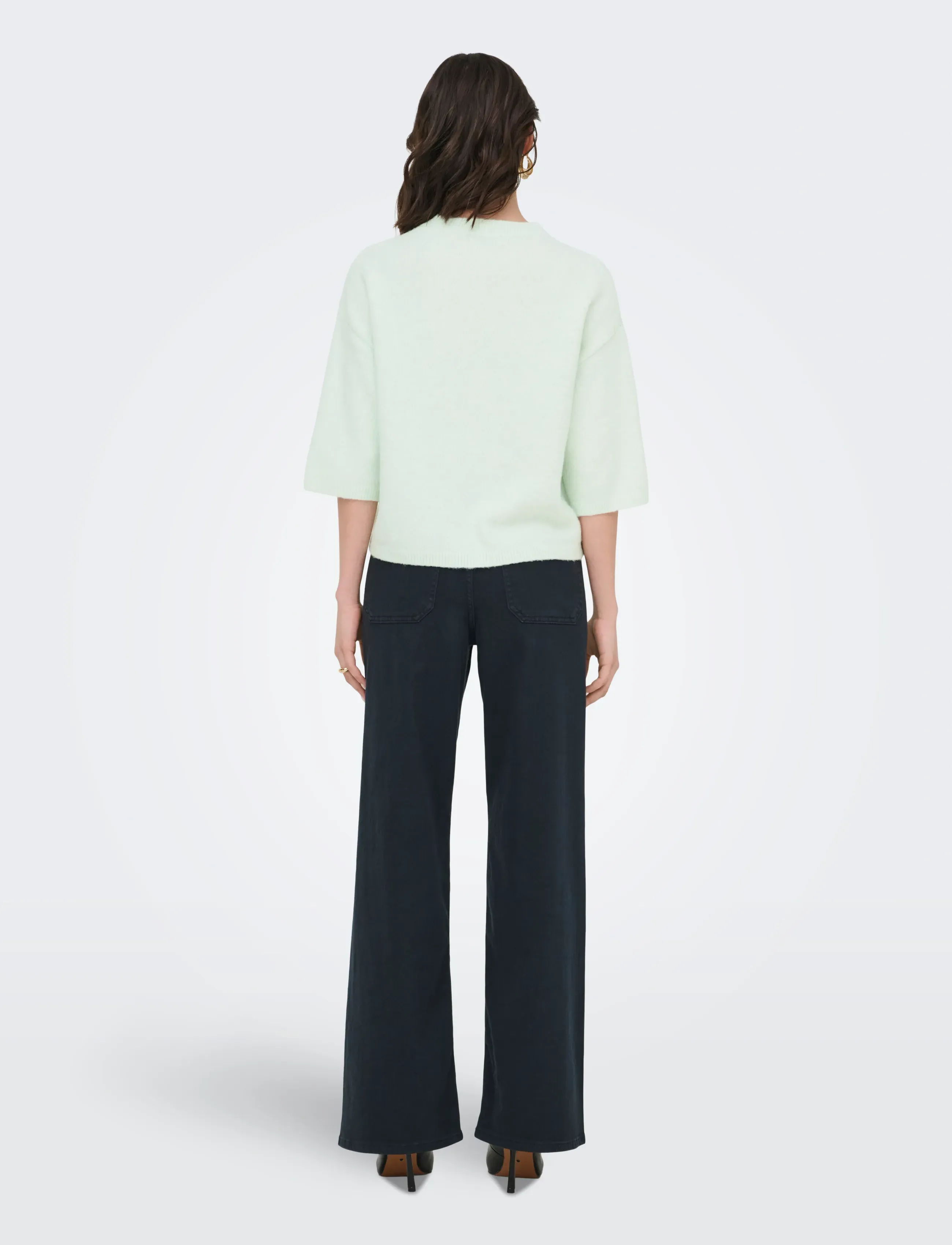 JDY - JDYCHLOE LIFE 3/4 ON PULLOVER KNT NOOS - pullover - morning mist - 3