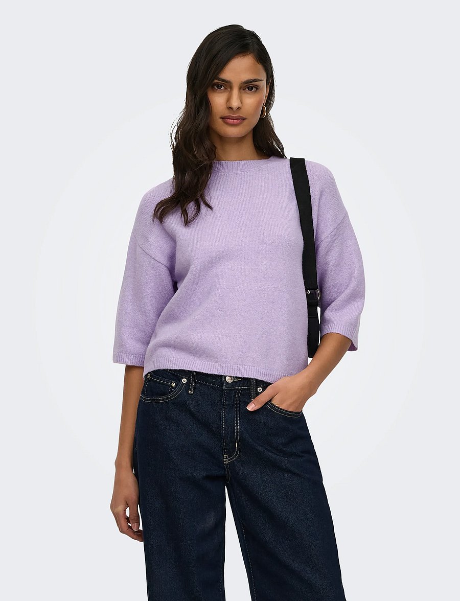 JDY - JDYCHLOE LIFE 3/4 ON PULLOVER KNT NOOS - jumpers - pastel lilac - 0