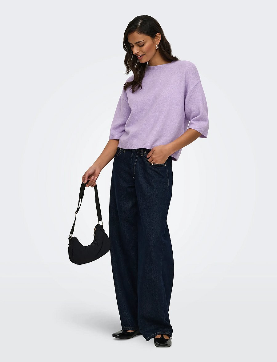 JDY - JDYCHLOE LIFE 3/4 ON PULLOVER KNT NOOS - jumpers - pastel lilac - 4
