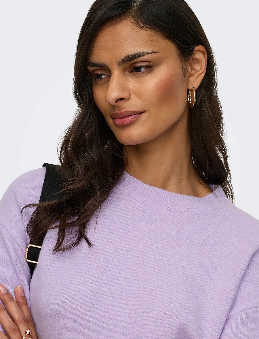 JDY - JDYCHLOE LIFE 3/4 ON PULLOVER KNT NOOS - jumpers - pastel lilac - 5