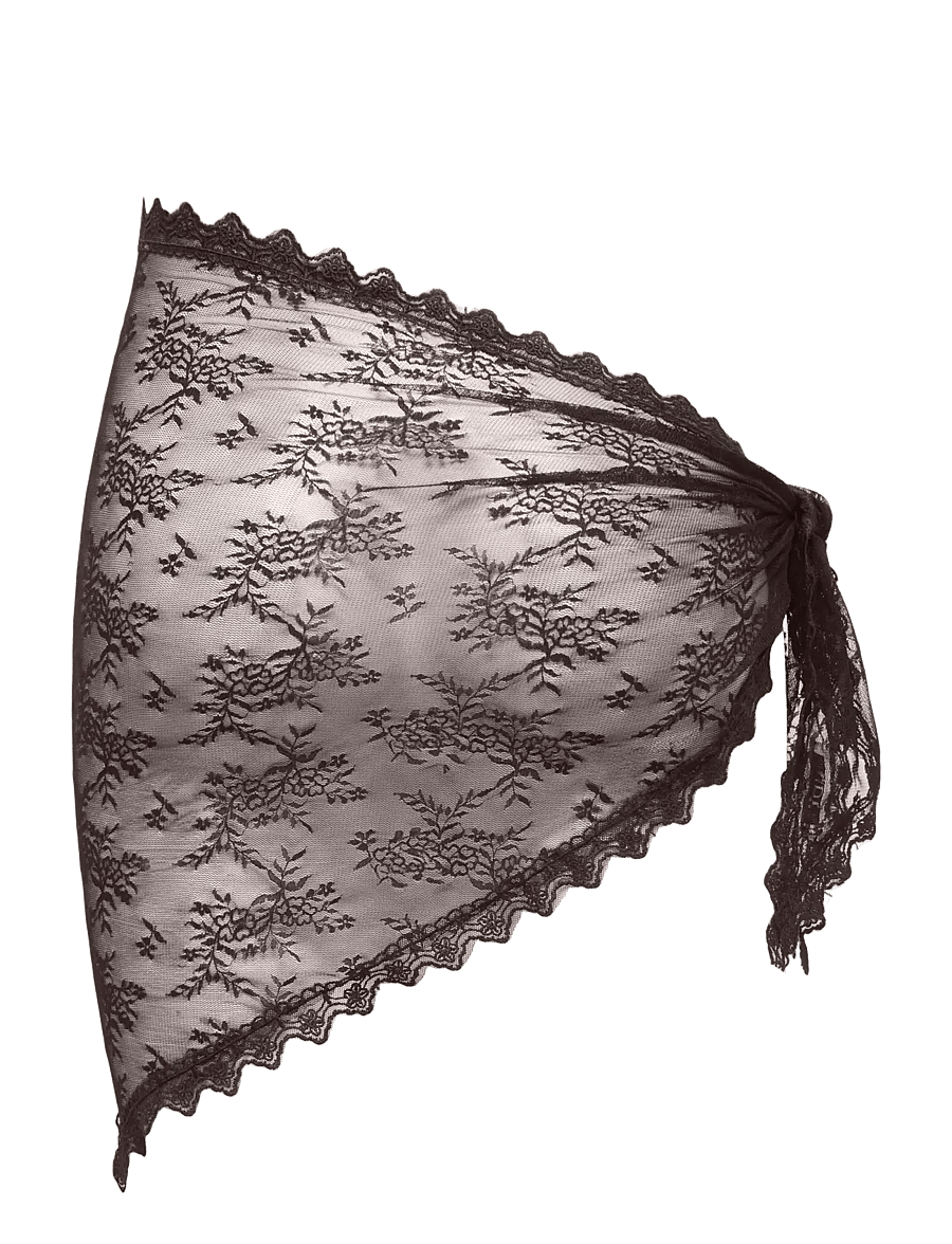 JDY - JDYSAFIRA LACE SCARF WVN EXP - chocolate torte - 1