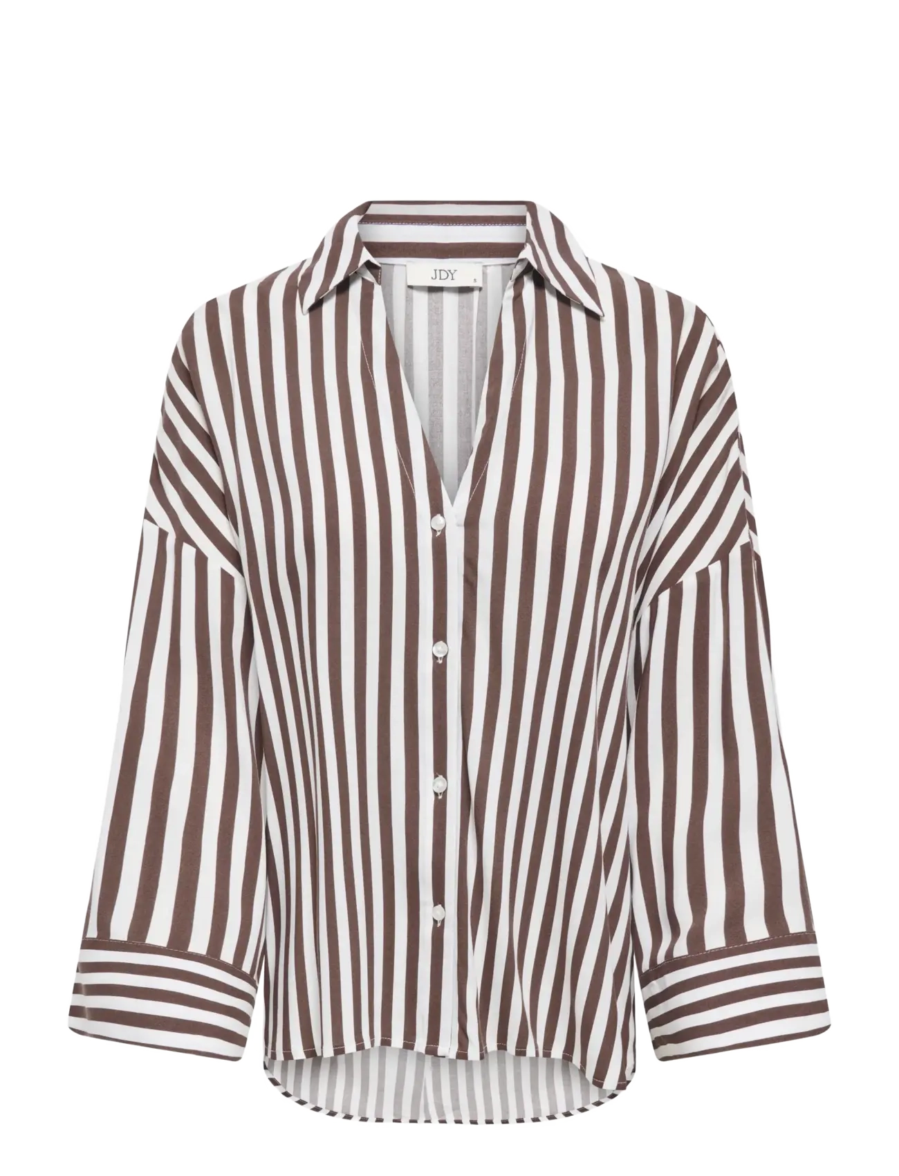 JDY JDYLAUREL LIFE 7/8 SHIRT WVN - Blouses & Shirts - COFFEE BEAN / brown