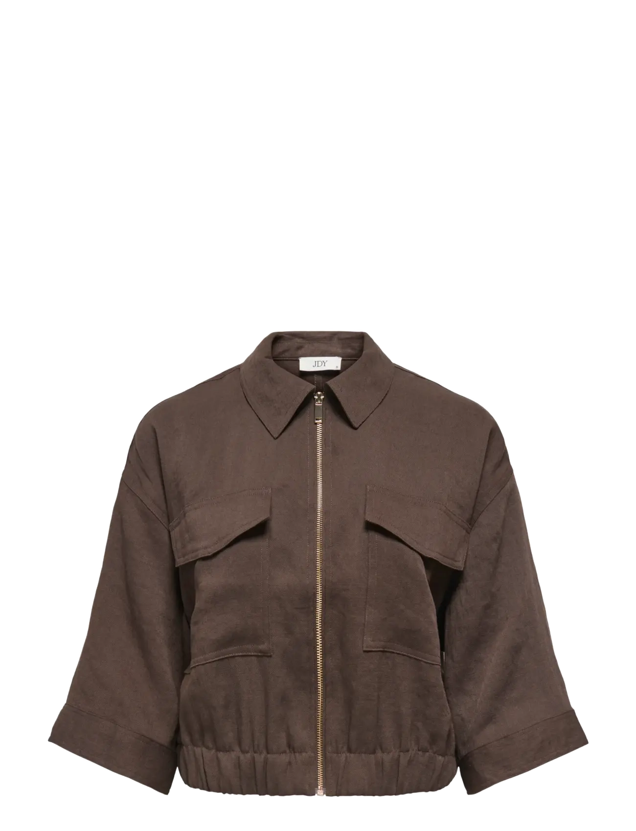 JDY JDYFINN 3/4 BOMBER WVN - Kläder - COFFEE BEAN / brown