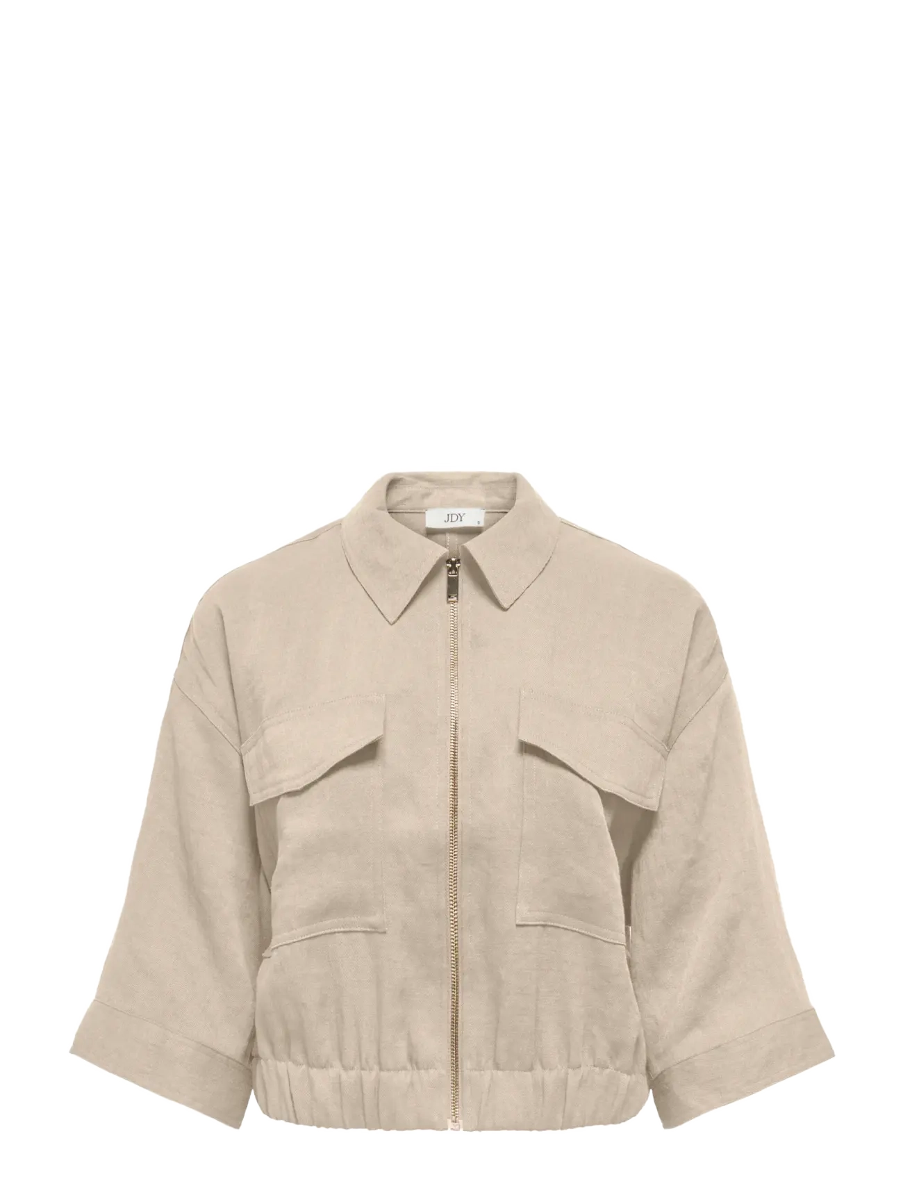 JDY JDYFINN 3/4 BOMBER WVN - Jassen & Mantels - SANDSHELL / beige