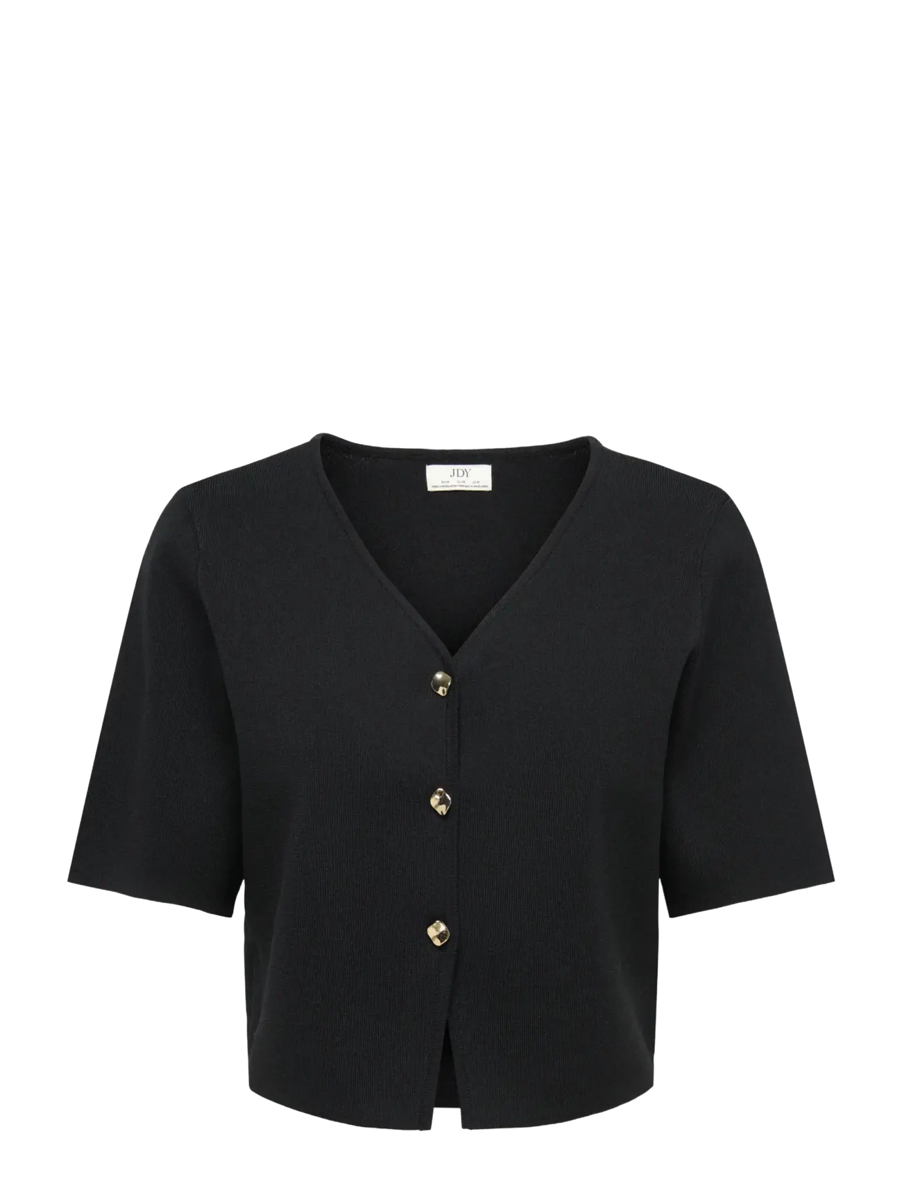 JDY JDYASTRA 3/4 V-NECK BUTTON CARDIGAN KNT - Kleidung - BLACK / black