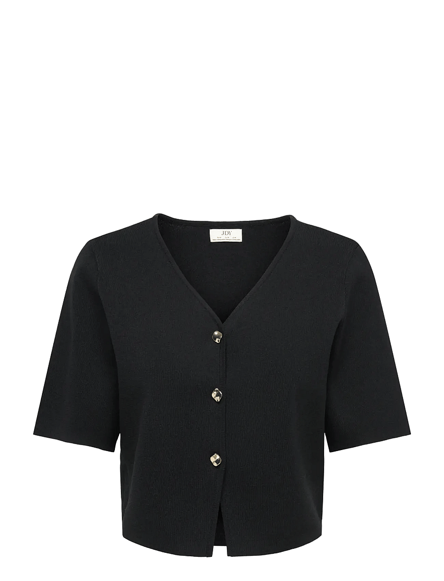 JDY - JDYASTRA 3/4 V-NECK BUTTON CARDIGAN KNT - black - 1