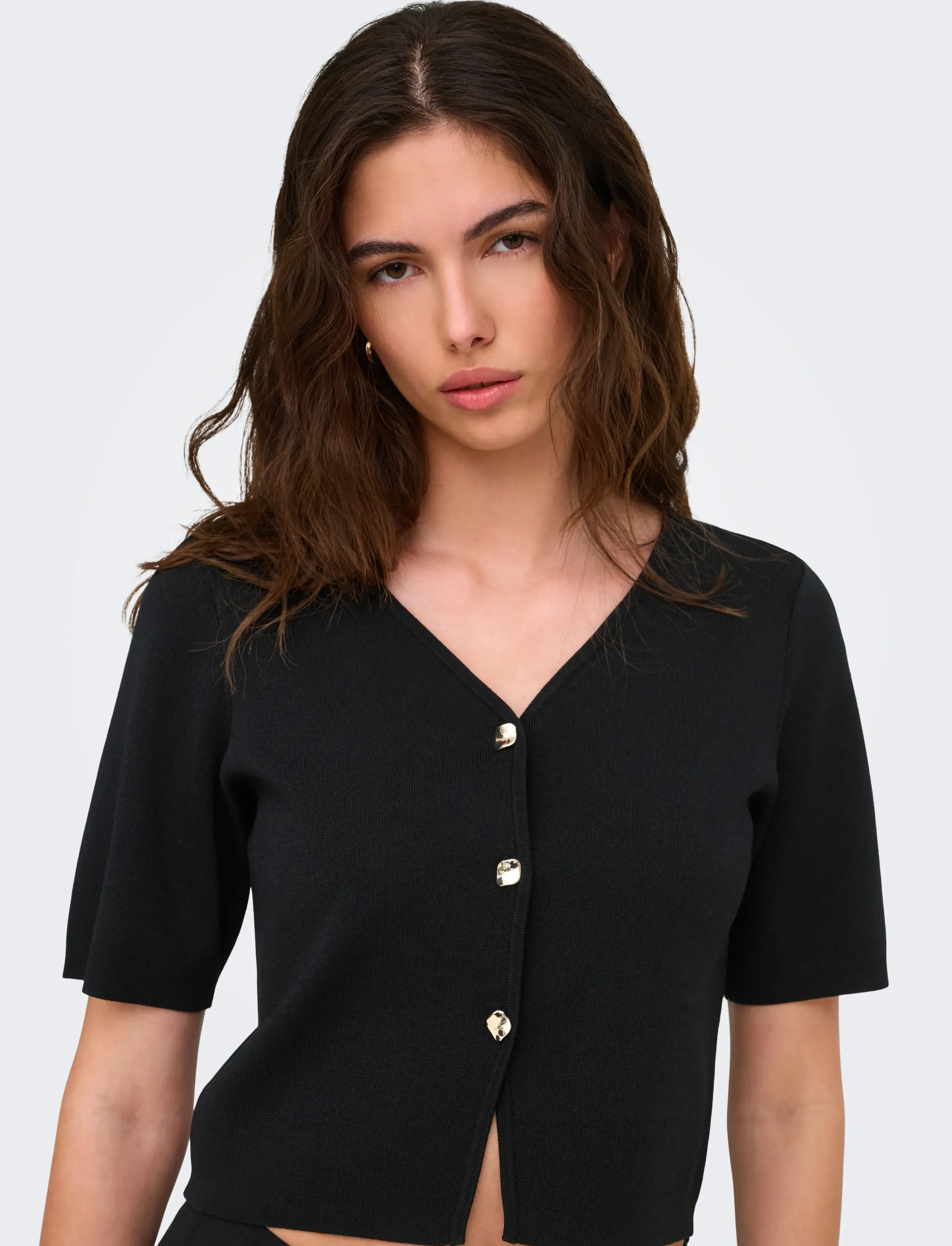 Jdyastra 3/4 V-Neck Button Cardigan Knt 6