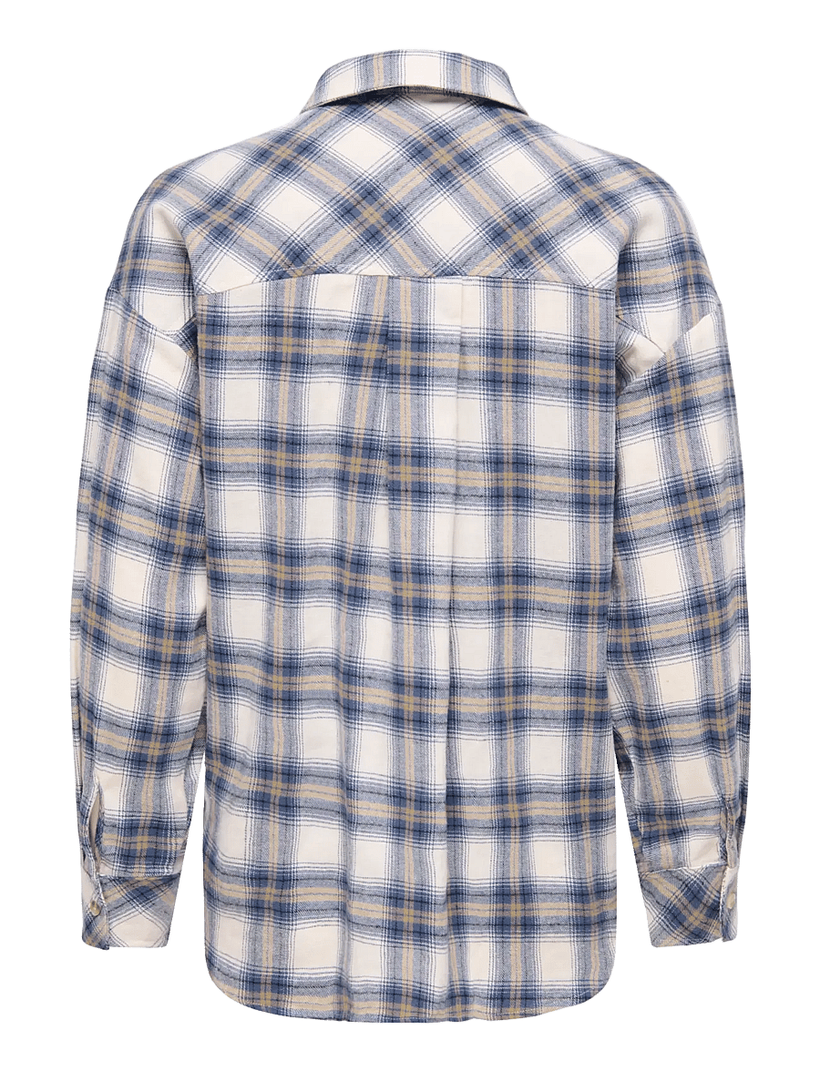 JDY - JDYMAUVE L/S CHECK LOOSE SHIRT WVN - whitecap gray - 1