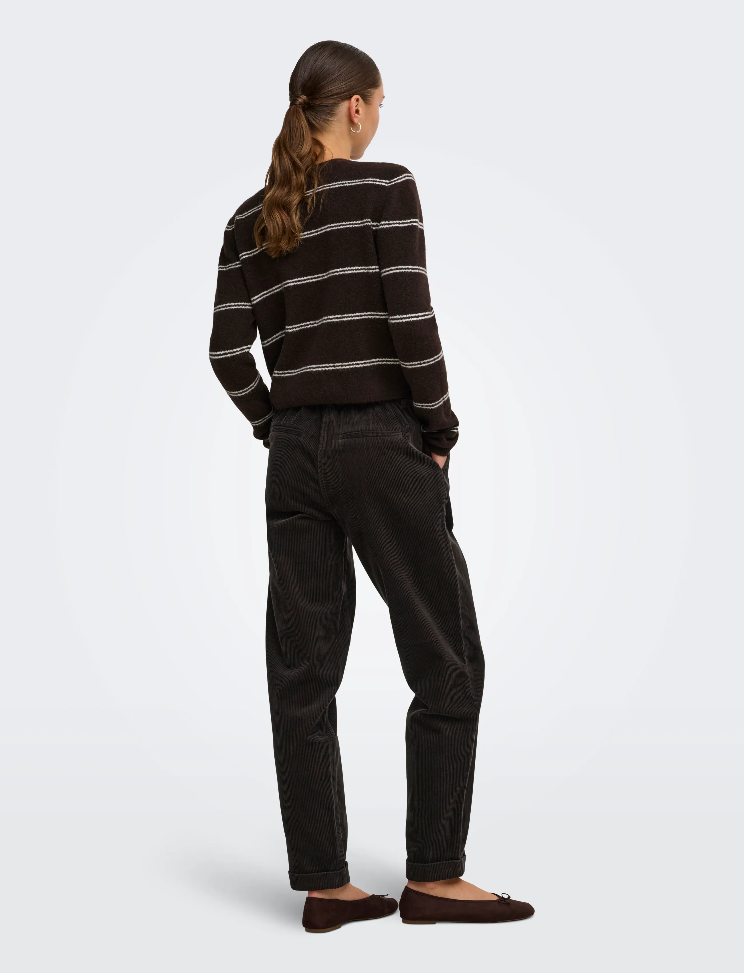 JDY - JDYSHIRAZ MW ANK PANT PNT - chinos - chocolate torte - 3